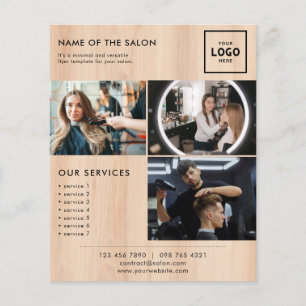Flyer Design de Marca de Beleza Moderna para Profissiona