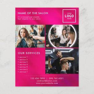 Flyer Design de Marca de Beleza Moderna para Profissiona