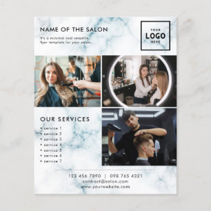 Flyer Design de Marca de Beleza Moderna para Profissiona