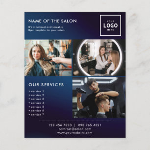 Flyer Design de Marca de Beleza Moderna para Profissiona
