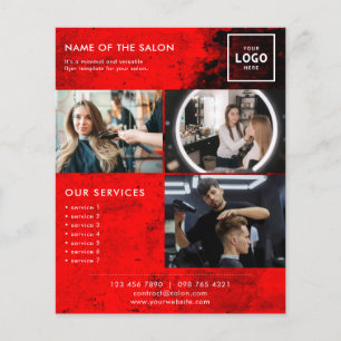 Flyer Design de Marca de Beleza Moderna para Profissiona