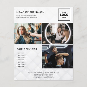 Flyer Design de Marca de Beleza Moderna para Profissiona