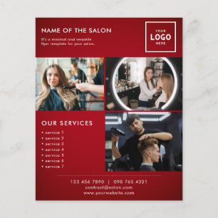 Flyer Design de Marca de Beleza Moderna para Profissiona