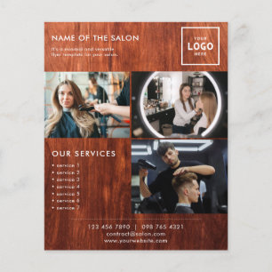 Flyer Design de Marca de Beleza Moderna para Profissiona