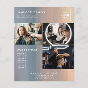 Flyer Design de Marca de Beleza Moderna para Profissiona
