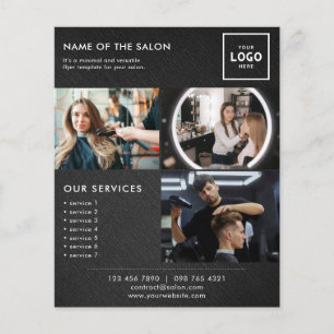 Flyer Design de Marca de Beleza Moderna para Profissiona