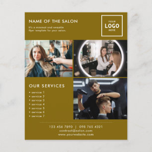 Flyer Design de Marca de Beleza Moderna para Profissiona