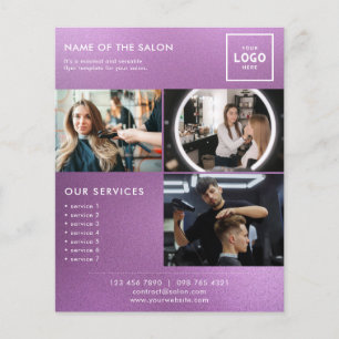 Flyer Design de Marca de Beleza Moderna para Profissiona