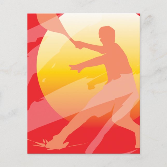 Flyer Design de modelo de tênis de torneio personalizado (Frente)