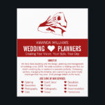 Flyer Design de Proposta, Anúncio do Planejador de Event<br><div class="desc">Design de Proposta,  Folheto de Publicidade do Planejador de Eventos de Casamento pela Loja Cartão de visita.</div>
