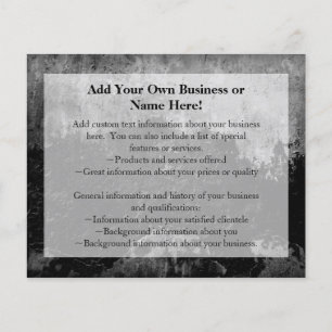 Flyer Design de Término de Tinta Negra Grunge