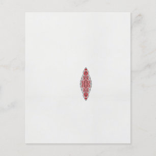 Flyer design de um padrão vermelho e branco