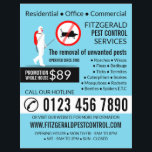Flyer Design Exterminador, Anúncio de controle de pragas<br><div class="desc">Design de Exterminador,  Folheto de Anúncios de Controle de Pest pela Loja Cartão de visita.</div>