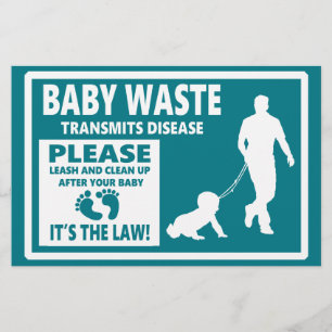 Flyer DESPERDÍCIO do BEBÊ - observação da cortesia