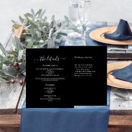 Flyer Detalhes do programa de casamento de orçamento bra