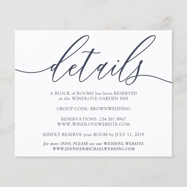 Flyer Detalhes Limpos Simples Orçamento de Casamento (Frente)