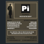 Flyer Detetive Logo, Detetive Particular Investigador<br><div class="desc">Panfleto do Detetive Logo,  Detetive Particular Investigador por The Business Card Store.</div>