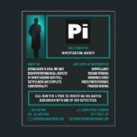 Flyer Detetive Logotipo, Detetive Detetive Investigador<br><div class="desc">Detetive Logotipo,  Detetive Privado Investigador Flyer na Loja de Cartão de visita.</div>