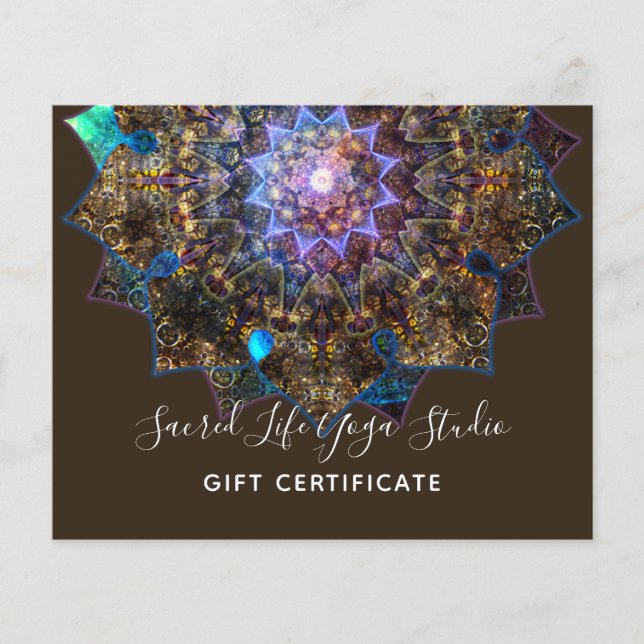 Flyer Deusa da Terra Mandala (Frente)