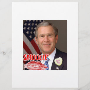Flyer Dia de os namorados George Bush