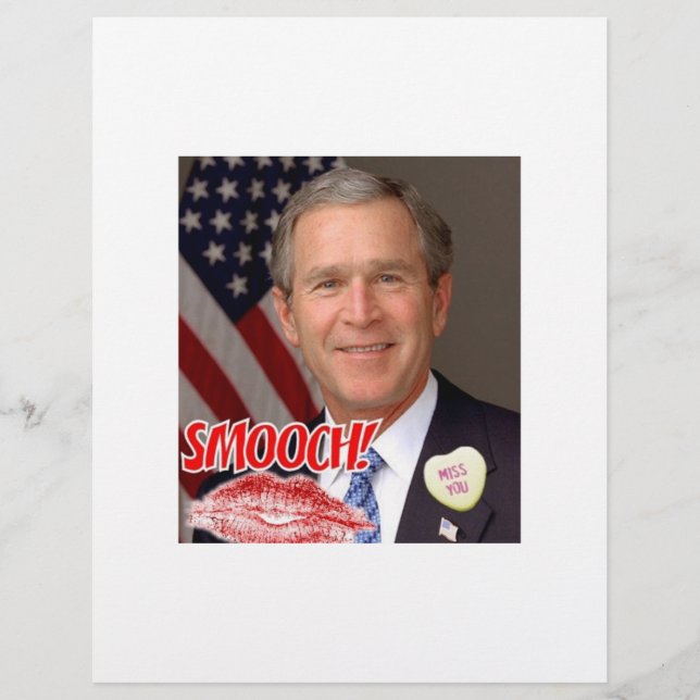Flyer Dia de os namorados George Bush (Frente)