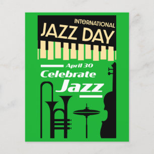 Flyer Dia Internacional do Jazz 30 de abril