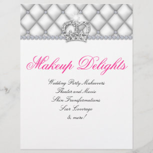 Flyer Diamantes do cetim do cabeleireiro do insecto da