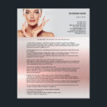 Flyer Dicas após tratamento após tratamento facial 4,5"x<br><div class="desc">Sugestões após tratamento após panfleto de tratamento facial</div>
