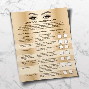 Flyer Dispensa de Responsabilidade do Ouro de Extensões