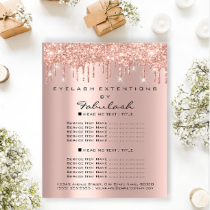 Flyer Dissipadores de faísca de Rosa de salão de maquilh