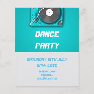 Flyer DJ Dance Party Retro Nightclub disco