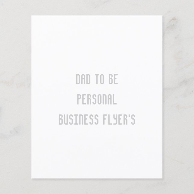 Flyer do cliente de negócios personalizado (Frente)