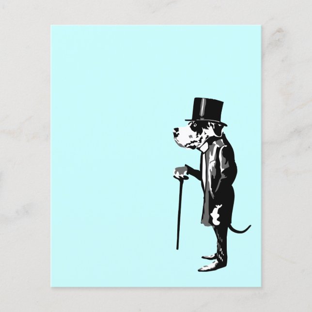 Flyer do Grande Danés Mister Alf Notes  (Frente)