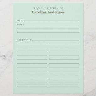 Flyer Do Nome Personalizado Da Receita Da Casa Da Moeda