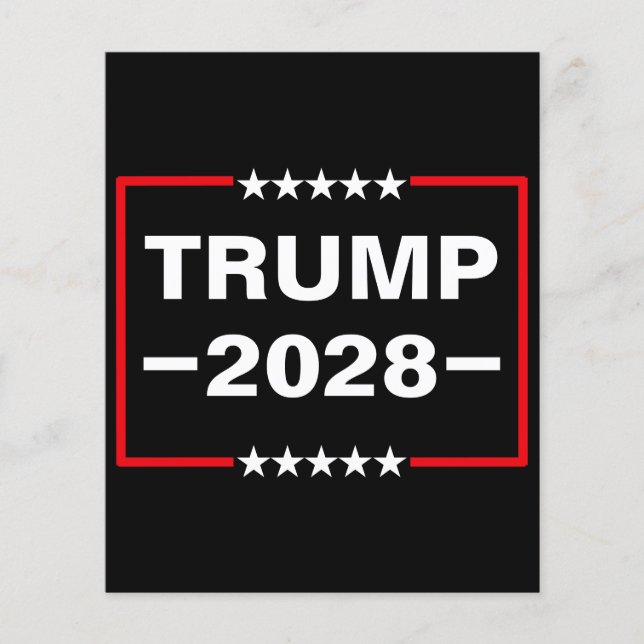 Flyer Donald Trump 2028 Presidente (Frente)
