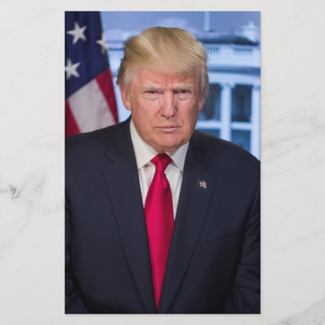 Flyer Donald Trump Retrato Presidencial Oficial (Frente)