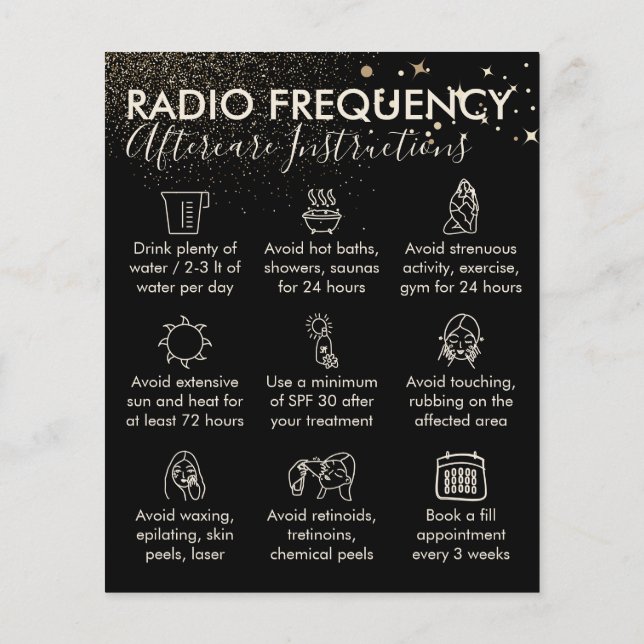 Flyer Dourada Rádio de Frequência de Rádio Pele Pele dep (Verso)