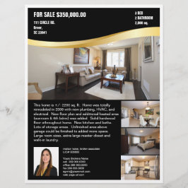 Flyer Dourado Comprador do Realtor Swoosh