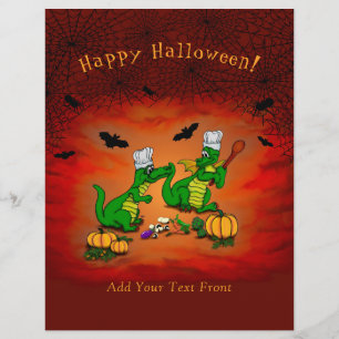 Flyer Dragões - Feliz Halloween! Hoje eu cozinho