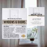 Flyer Duplas portas, janela e porta da empresa Fitter<br><div class="desc">Folheto publicitário da empresa de fachada de duas portas,  janela e porta,  pela loja de Cartão de visita.</div>