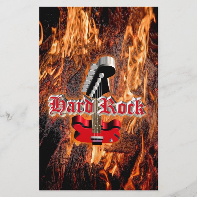 Flyer Duro rocha no fogo (Frente)