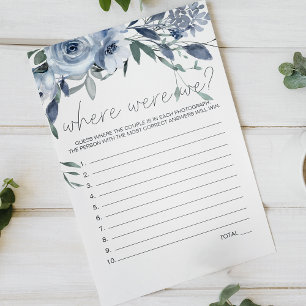 Flyer Dusty Blue Flowers Game Onde Estávamos