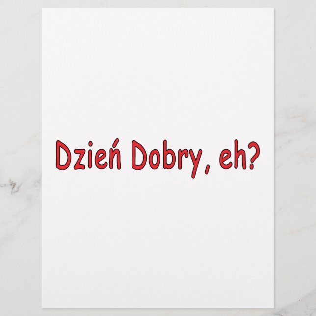 Flyer Dzien Dobry, hein? (Frente)