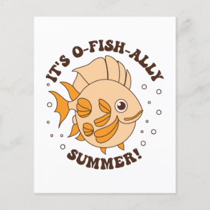 Flyer É O-Fish-ally Summer Fish Pun