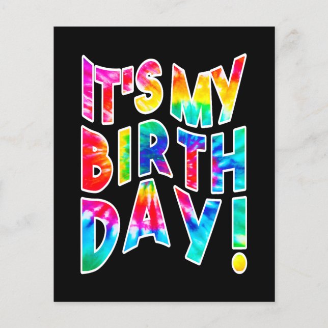 Flyer É o meu presente de aniversário (Frente)