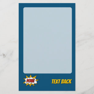 Flyer Efeito Sólido Da Comic Pow