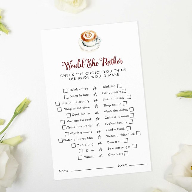 Flyer Ela Preferencialmente O Chá de panela Do Jogo Latt (Criador carregado)