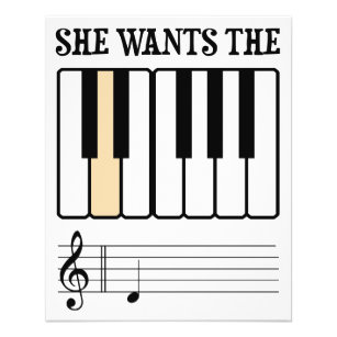 Flyer Ela Quer A Música D Piano