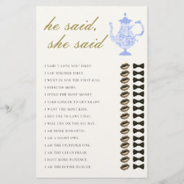 Flyer Ele Disse Que Chá Bridal China Lace Elegante