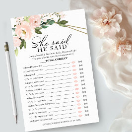 Flyer Ele Disse Que Ela Disse O Jogo, Chá de panela Rosa